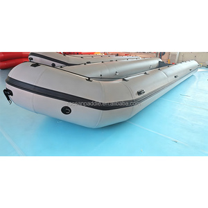 Ce lớn 8M 9M màu đen 1.2mm PVC Zodiac nhiệm vụ nặng nề <span class=keywords><strong>Inflatable</strong></span> thuyền 10 mét Hot Air Hàn - Product Image 3