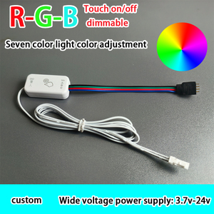 Intelligente RGB sensore di tocco interruttore 7 effetti di luce, ampia tensione DC3.7-24V PWM oscuramento DIY illuminazione domestica - Product Image 2
