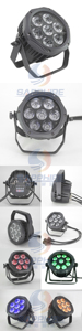7 adet 10W /15W 18W RGBWAUV Par ışık DJ sahne aydınlatma için su geçirmez DMX LED Par ışık olay konser için - Product Image 5