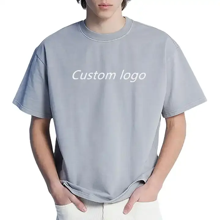 Camiseta 100% algodão para homens, camiseta casual de sublimação em branco com gola redonda, estampa personalizada de alta qualidade