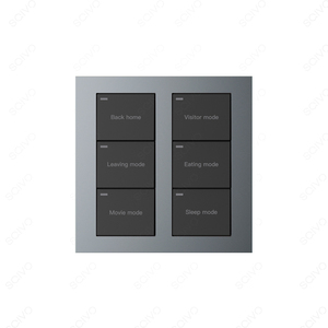 SQIVO Zigbee 2024 akıllı ev uzaktan kumanda kablosuz sahne anahtarı özelleştirilebilir DIY 12 sahne denetleyicisi anahtarı - Product Image 3
