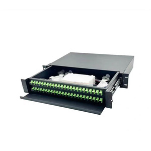 SC/APC 72Core Fibra óptica ODF 72 Puertos SC LC FC ST Panel de conexión de fibra óptica de empalme de montaje en rack - Product Image 6