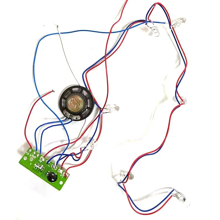 Tablero de circuito Pcb de juguete eléctrico transparente, luz parpadeante de montaje de Pcba B/O, pista de carreras, Universal Concept Car Music