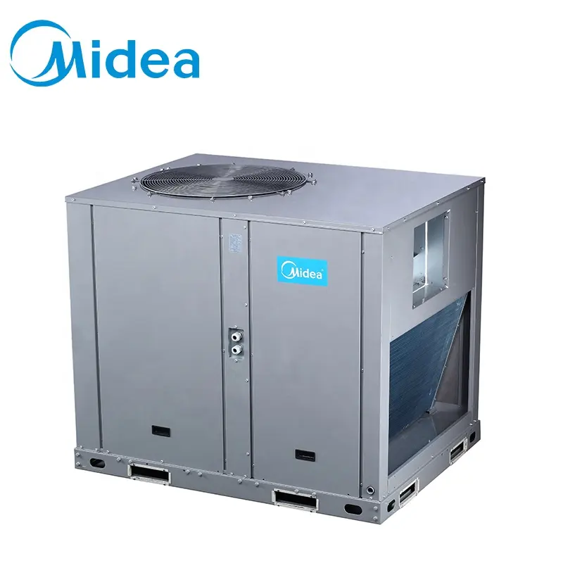 Midea Diseño de 10 toneladas Flexibilidad Sistema de aire acondicionado Unidad de manejo de aire Unidad de aire acondicionado empaquetada en la azotea de tipo dividido