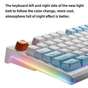 EWEADN Custom Logo 2.4Ghz Quiet Wireless Gaming <strong>Keyboard</strong> 87Keys Membrane <strong>with</strong> USB Interface Waterproof for <strong>Desktop</strong> - Product Image 4