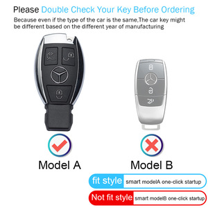 เหมาะสำหรับปลอกกุญแจรถ Mercedes Benz ปลอกกุญแจใช้ได้กับ CLS CLK AMG ml C CL E SL SLK G G GLC S M R Smart REMOTE KEY - Product Image 4