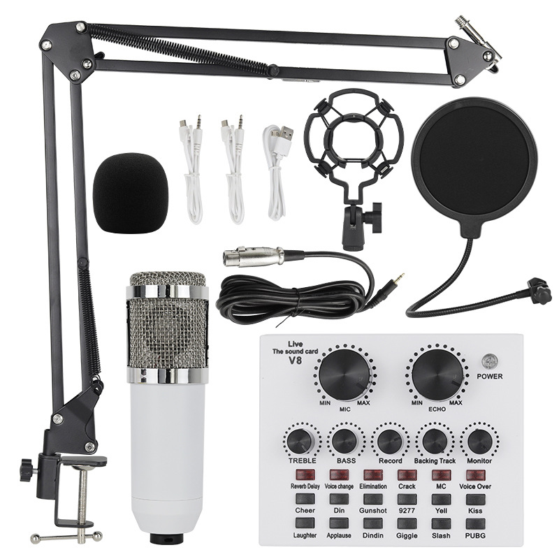BM800 blanc + V8 blanc