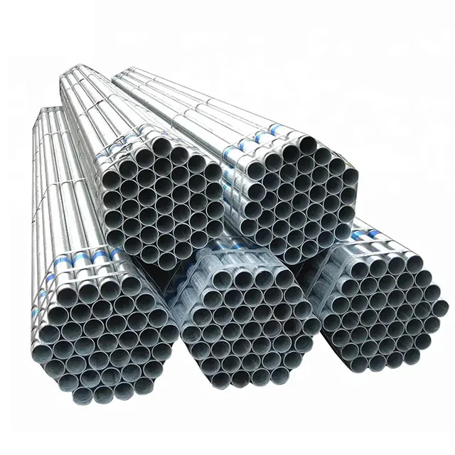 Tuyau galvanisé de 3 pouces annexe 40 Fournisseur de tuyaux en fer galvanisé de 4 pouces