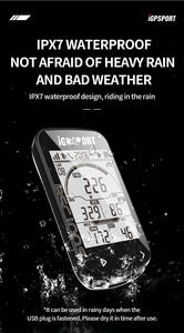 BSC100S <strong>Cycling</strong> <strong>Computer</strong> with GPS ANT+ &amp; BLE Heart Rate Monitor Bicycle Accessories