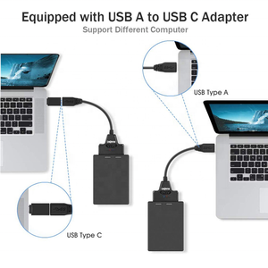 30厘米USB 3.0至SATA 22针转换器电缆聚氯乙烯夹套适配器，适用于2.5英寸SATA驱动器外部硬盘，供相机使用 - Product Image 3