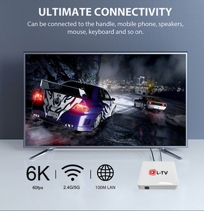 L-TVカスタムセットトップテレビボックスメディアプレーヤークアッドコア2.4G5GデュアルWIFI 4K Androidテレビボックス (無料プログラム付き) - Product Image 3