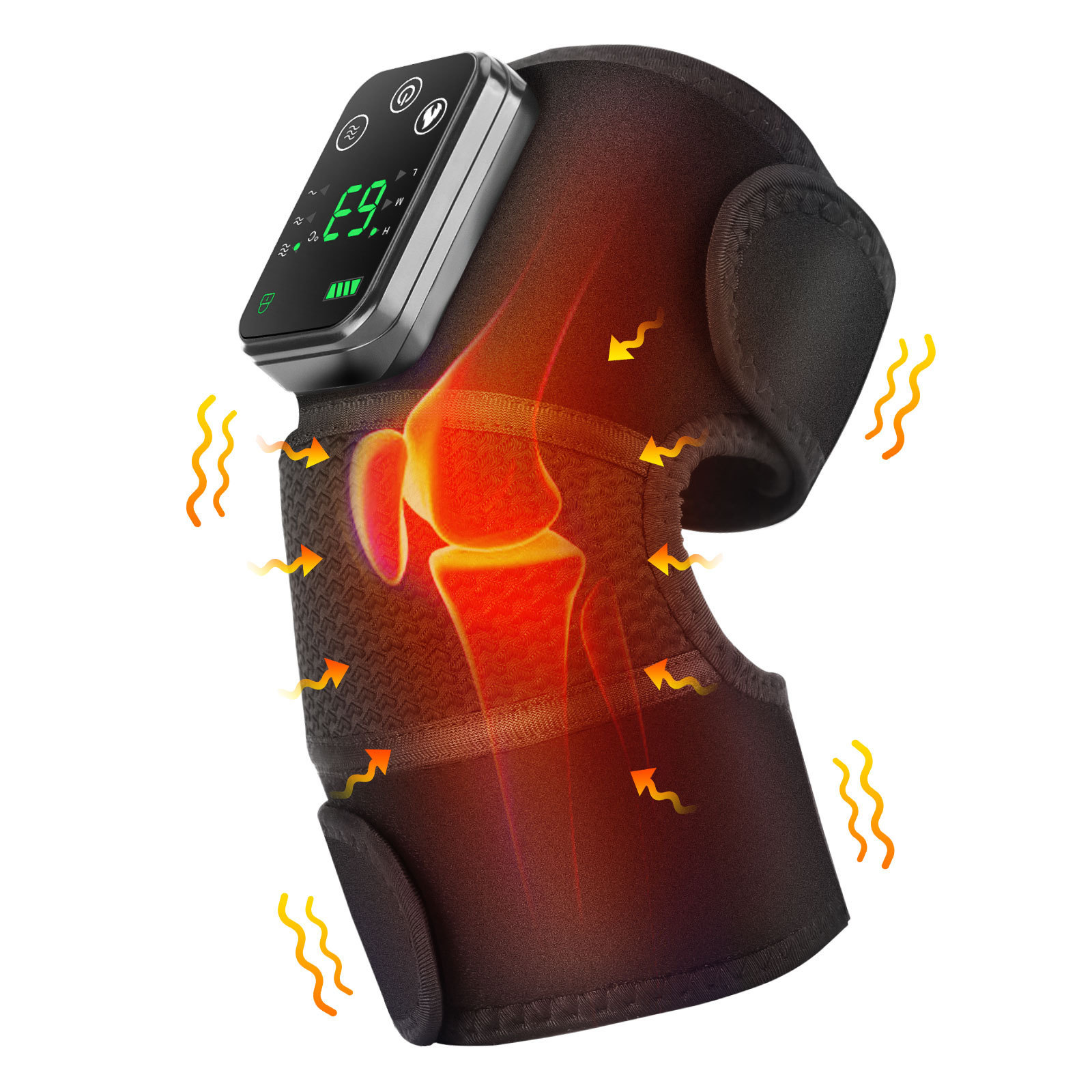 Heated massage knee hlx102259 - blue