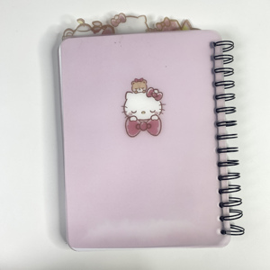 Großhandel Custom Colour ful Printed Kitty PP Cover Notizbuch Spiral bindung Notizbuch mit fünf PP Index teilern - Product Image 5
