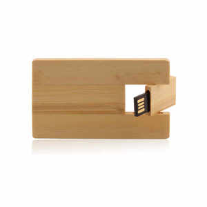 定制标志木制USB信用卡形状usb 2.0闪存盘USB 3.0记忆棒闪存笔驱动器 - Product Image 4