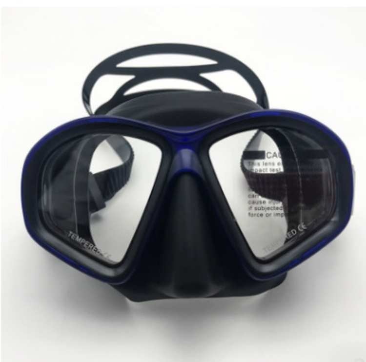 Cadre bleu transparent avec noir