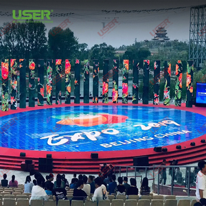 사용자 LED 타일 3D Led 화면 P3.91/P4.81/P6.25 DJ 디스코 휴대용 패널 타일 3d Led 댄스 플로어 댄스 플로어 Led 화면 - Product Image 6