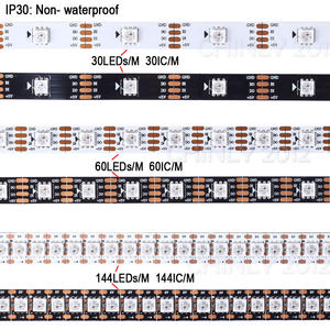 WS2813 адресуемый цифровой пиксель dream color SPI rgb Светодиодная лента DC5V 12 мм 144 светодиодов/метр rgbic rempoint возобновление