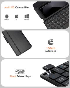 Mini Slim xách tay Bàn phím không dây với đèn nền đứng trạng thái mới cho điện thoại di động iPad <span class=keywords><strong>iPhone</strong></span> Máy tính bảng - Product Image 4