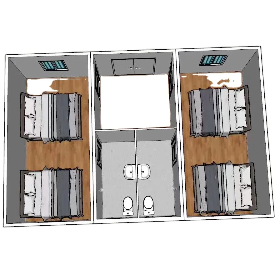 Diseño especial ampliamente utilizado Living 20ft Portable Container Houses