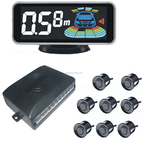LED Parking <strong>Sensor</strong> <strong>System</strong> 8 <strong>Sensors</strong> Reverse <strong>Backup</strong> Radar Buzzer Warning Alarm LED Display 1-Year Warranty Parking Assist - Product Image 1