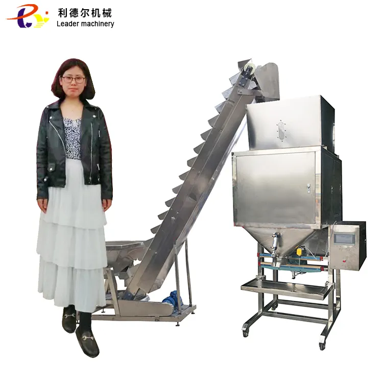 Máquina de embalaje de escala de llenado, para fertilizante semiautomático de granos de arroz en polvo, 1-10kg, 10-50kg