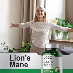 Suplemen Herbal kapsul jamur Exrtact Pills Vegetarian kapsul jamur surai untuk kesehatan otak dan kekebalan - Product Image 4