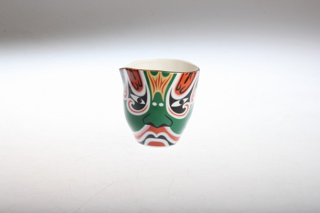 225cc Creamer with Decal & Gold Rim