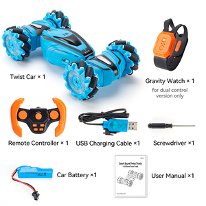 2022 Hochwertige Uhren steuerung 1:18 Auto längere Lebensdauer Stunt Twist Toys Geschenk 360-Grad-Rotationsfahrzeug Fernbedienung sauto - Product Image 3