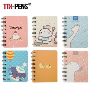 TTX logotipo personalizado impreso A6 A7 cubierta suave dibujos animados Kawaii pequeño Bloc de notas lindo bolsillo portátil Mini cuaderno espiral para estudiante - Product Image 3