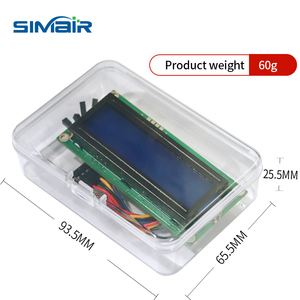 Lcd1602 LCD-Bildschirm LCD 1602 UART Serial Port Löt stift box mit DuPont-Draht Buchse zu Stecker Gelb 5V