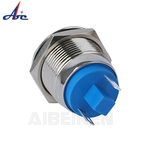 สวิตช์ปุ่มกดโลหะกันน้ำ2A 36V สวิตช์ปุ่มกด19mm - Product Image 2