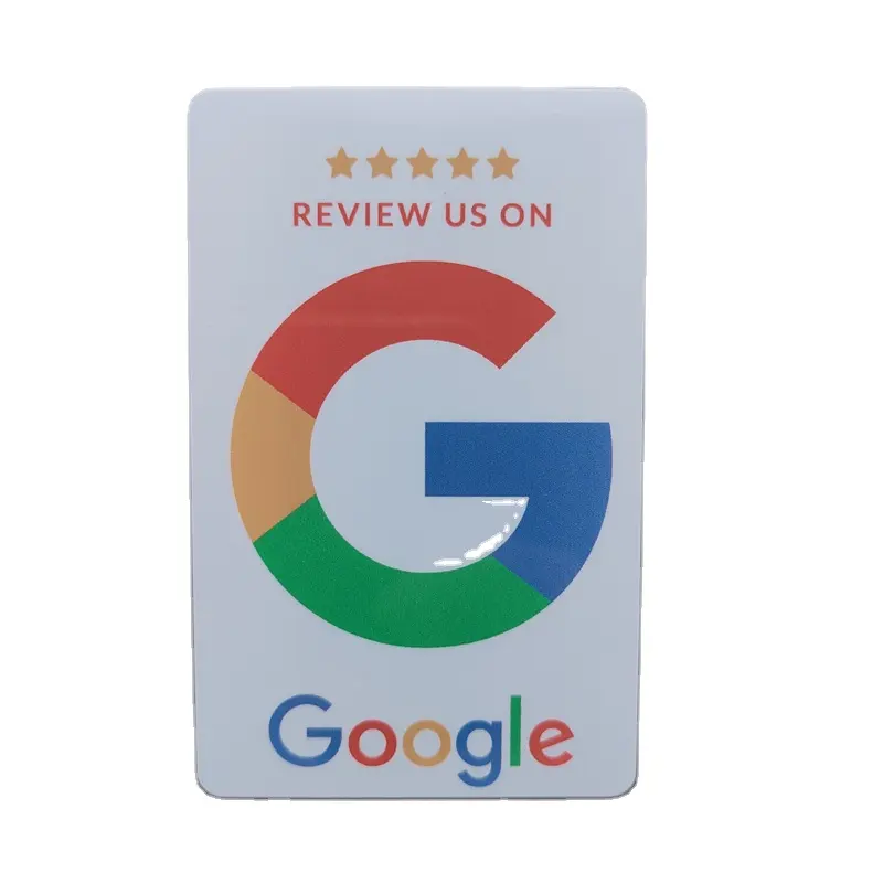 Aangepaste Ntag 215 Ntag 216 Programmeerbare Google Reviews Nfc Plastic Digitaal Visitekaartje Voor Online Verkoper