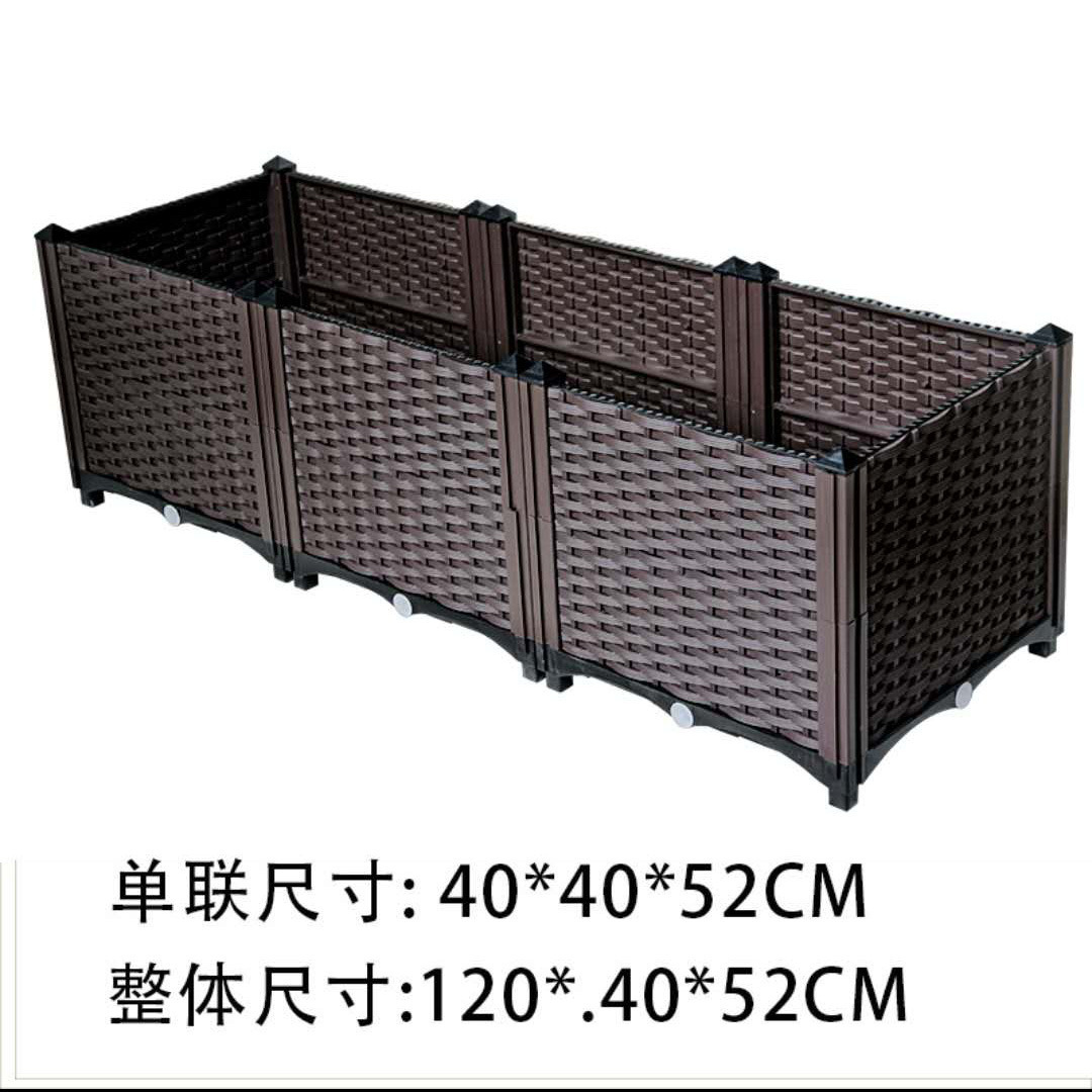 Rotin standard extra profond 3 sections 120*40*52cm