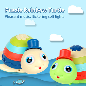6pcs/Box Push and <strong>Go</strong> Baby Tortoise Toy Friction Powered <strong>Rainbow</strong> Color Tortue Kids Battery Operated Cartoon Luminous Turtle Toy - Product Image 3