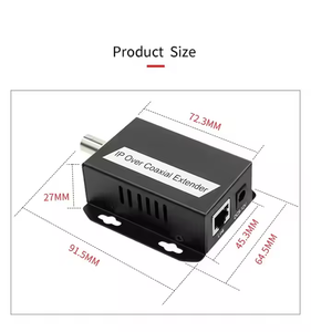 10/100Mbps Metal kasa Ethernet Extender DC12V 500 metre mesafe IP ağ koaksiyel kablo verici BNC güvenlik kamerası sistemi - Product Image 5
