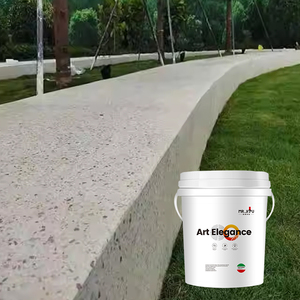 Sistema de suelo de terrazo micro de resina epoxi autonivelante con partículas de arena de cuarzo de colores distribuidas uniformemente - Product Image 3