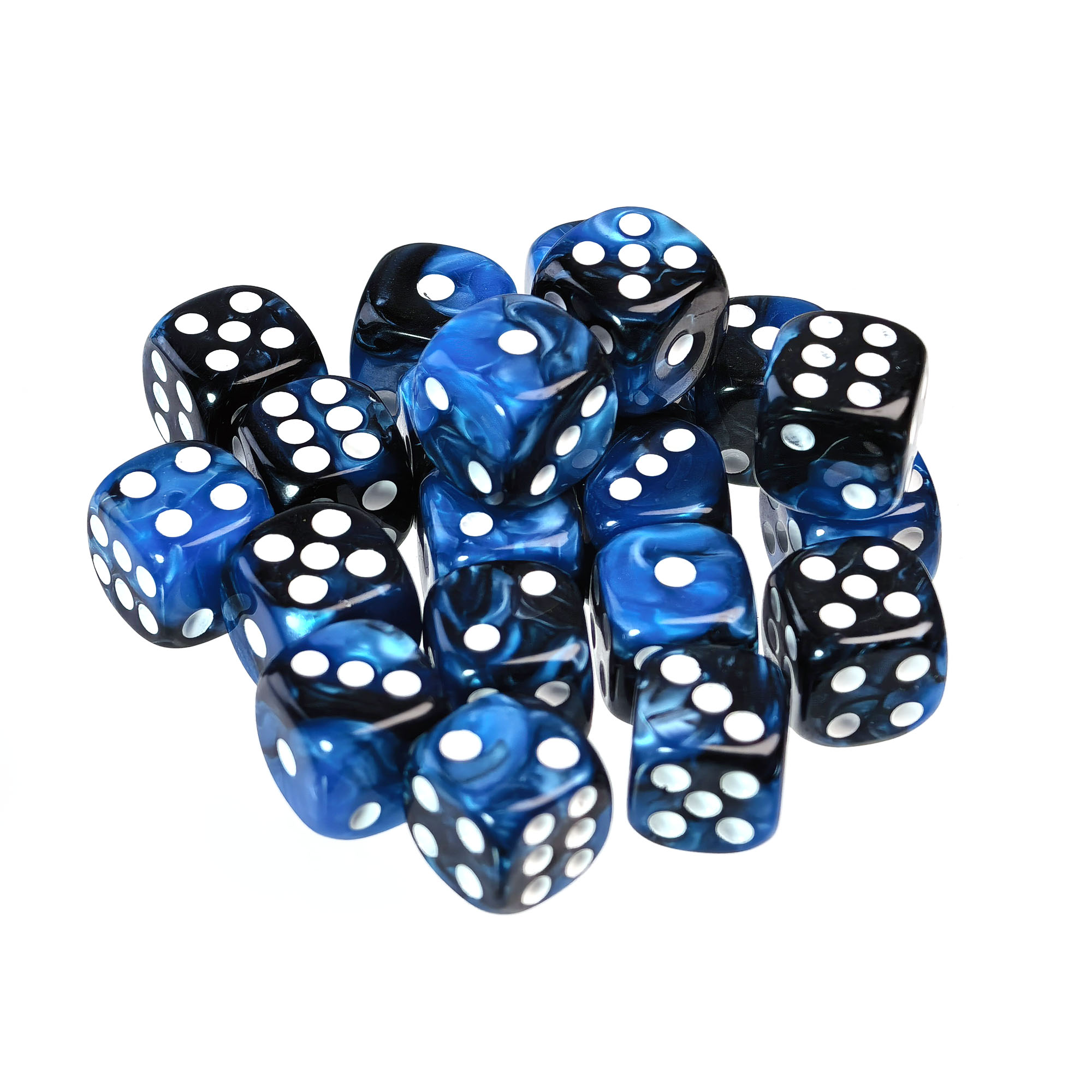 Black blue / white pips