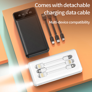 Banco de energía portátil ultrafino de 10.000 mAh con pantalla digital 20W 10W Salidas para iPhone 15 Otros dispositivos Múltiples opciones de color - Product Image 2