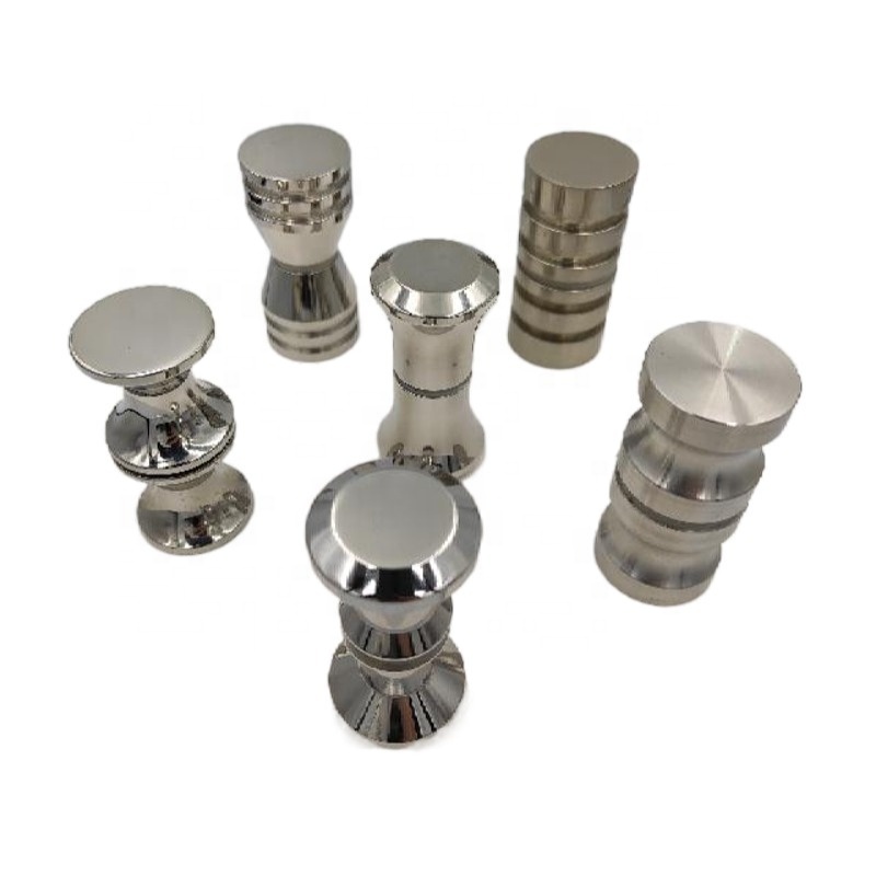 FENGZE High Quality Stainless Steel Mirrored Hardware Frameless Shower Glass Sliding Door Accessories