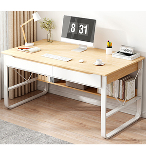 New Modern Office Furniture Particle Board Desktop <strong>Computer</strong> Desk with <strong>Three</strong> Draws Wooden <strong>Computer</strong> Desk - Product Image 3
