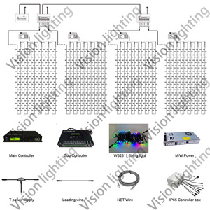 Hohe Helligkeit WS2811 RGB Pixel Lichterkette Outdoor Weihnachten Dekoratives Beleuchtungs modul Programmier bar - Product Image 2