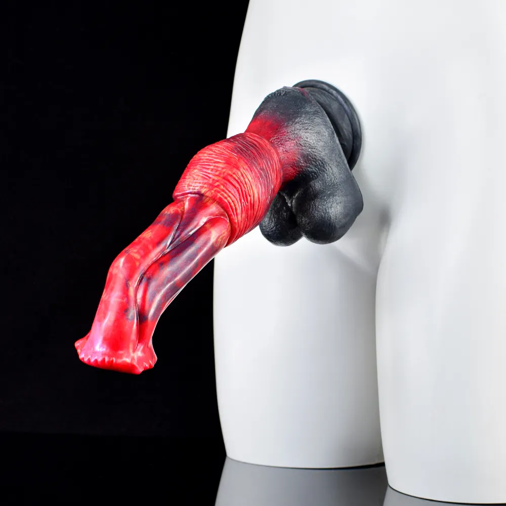 Faak огромный пенис огненного дракона 25 см точка G реалистичный мягкий жидкий силиконовый животный фаллоимитатор секс-игрушки для женщин лесбиянок