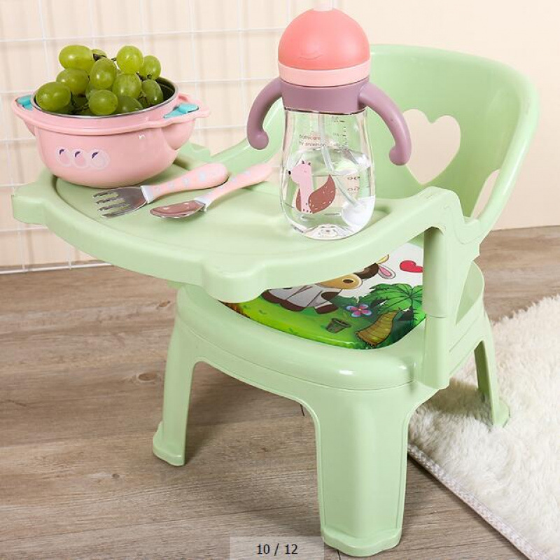 Vert clair + plateau repas + coussin de luxe épaissi