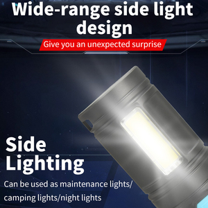 Torcia elettrica Ultra luminosa ricaricabile USB 4 modalità faro 5 torcia a led - Product Image 4