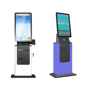 Hotel RFID Passport Scanner Kiosk Self Check-in/Out mit <span class=keywords><strong>QR</strong></span> Pay Kreditkarten zahlungs automat Barcode Reader Optionaler Teil