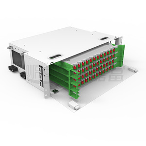 Panel de conexión de fibra FC de 144 puertos para telecomunicaciones/centro de datos Modular ODF Chasis POE Compatible SM G657A1 OM3/OM4 insensible a la flexión - Product Image 1