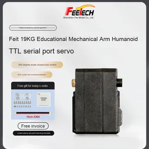 FEETECH 19 кг двухосевой Магнитный кодировщик 360 градусов TTL уровень сигнала робот сервопривод последовательной шины из пластика - Product Image 3