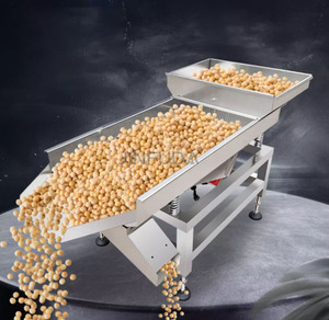 Tamiz vibratorio de grano de café rectangular de acero inoxidable Tamiz de vibración lineal de granos de cacao - Product Image 2