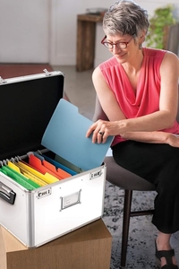 Handmade Durable nhôm hai-xử lý khóa ngực New Chống bụi tài liệu lưu trữ hộp tập tin lưu trữ trường hợp đối với Thư/pháp lý - Product Image 6