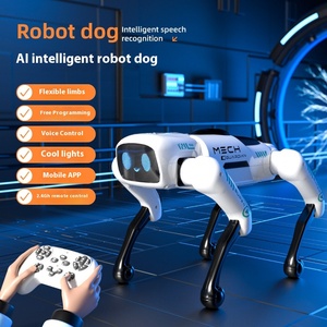 AI Intelligent 1:5 Robot Dog Model High-<strong>Tech</strong> LED Light Musical Toy Voice Dialogue App Remote Control <strong>Programming</strong> for Boys Girls - Product Image 5